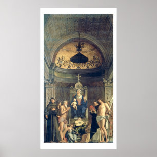 Madonna and Child Enthroned between SS. Francis, J Poster