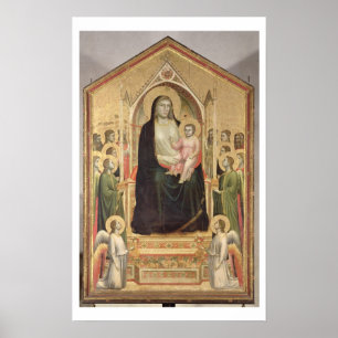Madonna and Child Enthroned, c.1300-03 (PRE-restor Poster