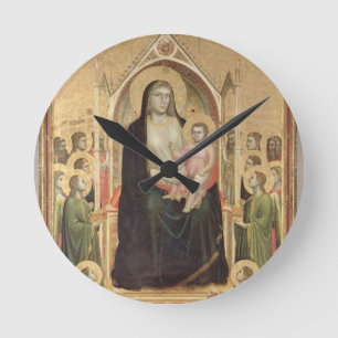 Madonna and Child Enthroned, c.1300-03 (PRE-restor Round Clock