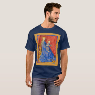 Madonna and Child Enthroned Jean Fouquet Holiday T-Shirt