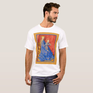 Madonna and Child Enthroned Jean Fouquet Holiday T-Shirt