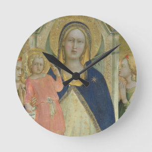 Madonna and Child enthroned with Saints, detail sh Round Clock