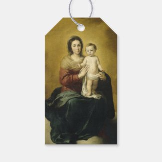 Madonna and Child, Fine Art Christmas Gift Tags
