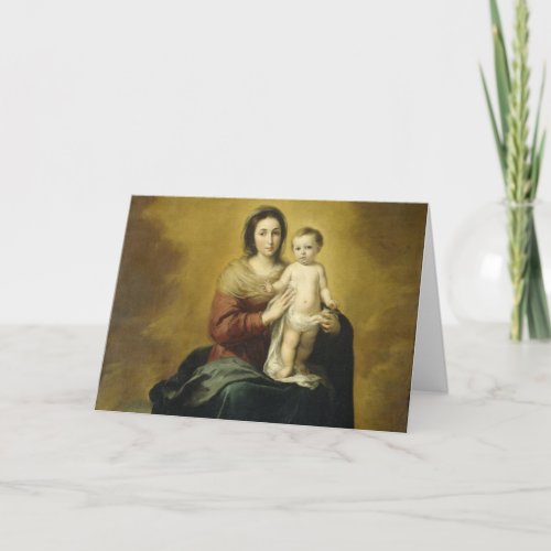 Madonna and Child Fine Art Christmas Greeting Car Holiday Card