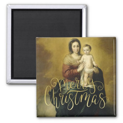 Madonna and Child Fine Art Christmas Magnets