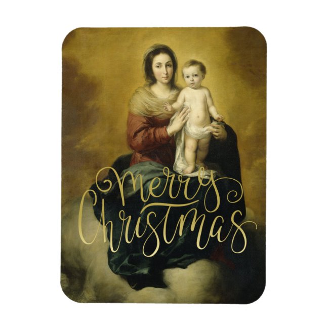 Madonna and Child, Fine Art Christmas Magnets