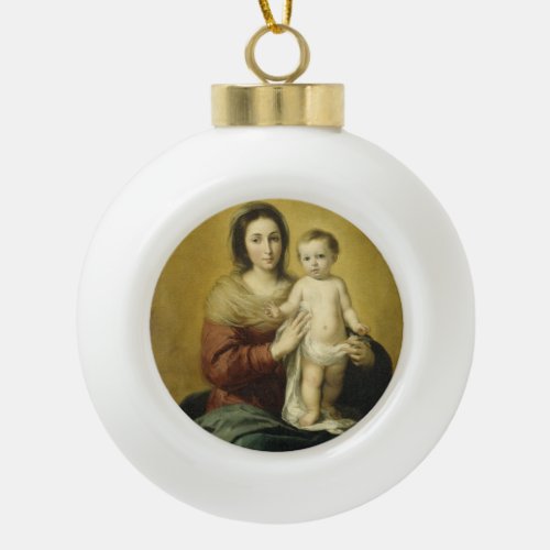 Madonna and Child Fine Art Christmas Ornament