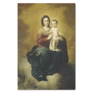Madonna and Child, Fine Art Christmas Tissue Paper