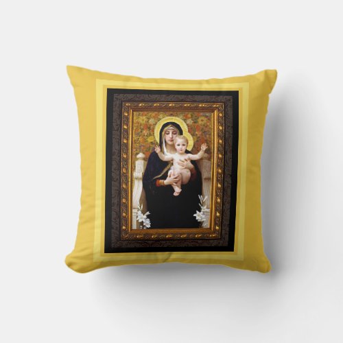 Madonna and Child Fine Art Pillow Print