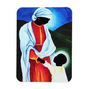 Madonna and child - First steps 2008 Magnet