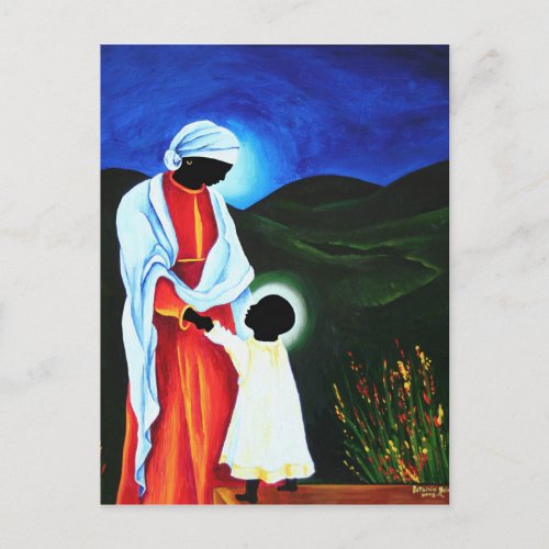 Madonna and child _ First steps 2008 Postcard