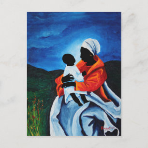 Madonna and child - First words 2008 Postcard
