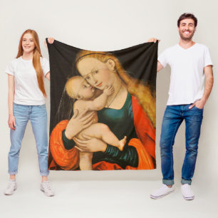Madonna And Child Fleece Blanket