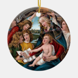 Madonna and Child: Florence, Italy Ceramic Ornament