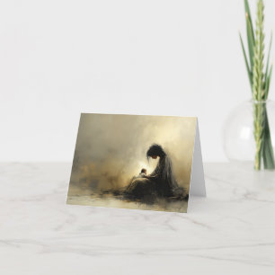 Madonna and Child Folded Card - Blank