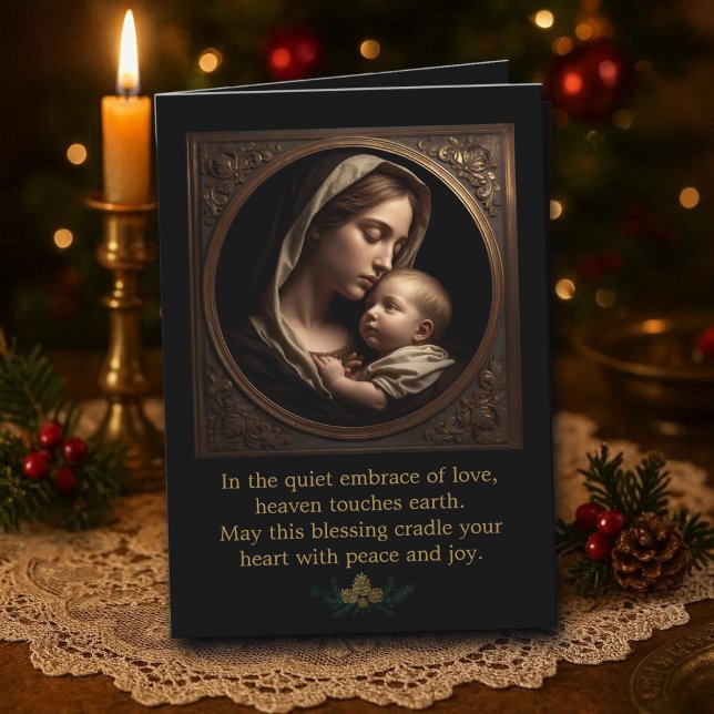 Madonna and Child Folded Greeting Card (Creator Uploaded)