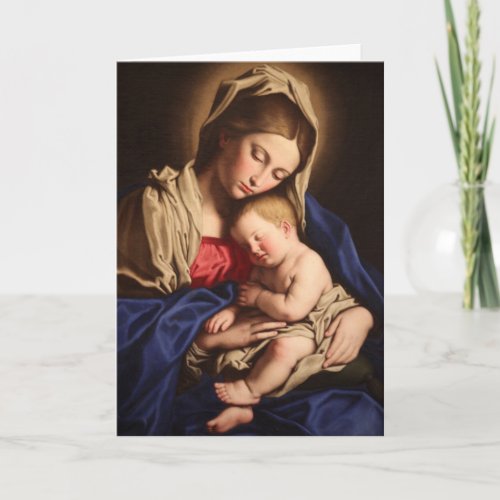 Madonna and Child Greeting Card