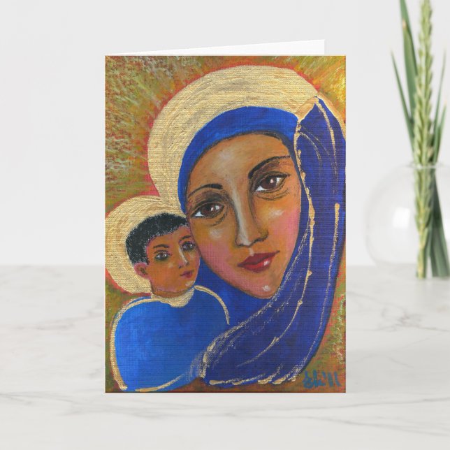 madonna and child holiday card (Front)