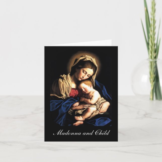 Madonna and Child Holiday Card (Front)