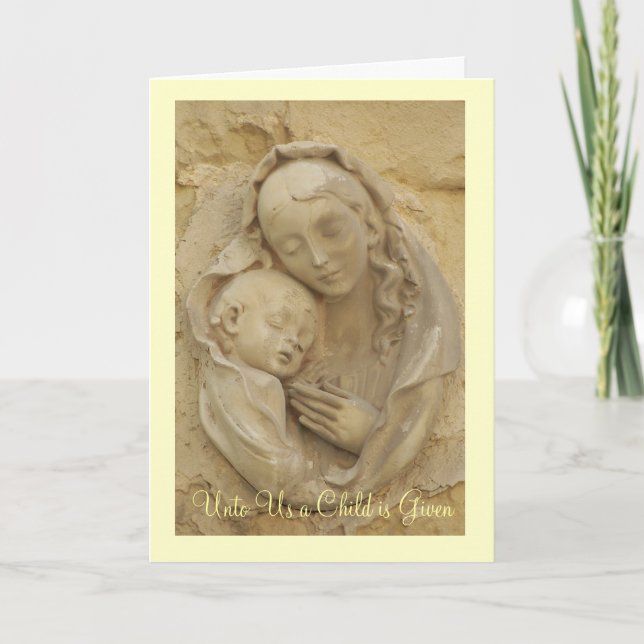 Madonna and Child Holiday Card (Front)