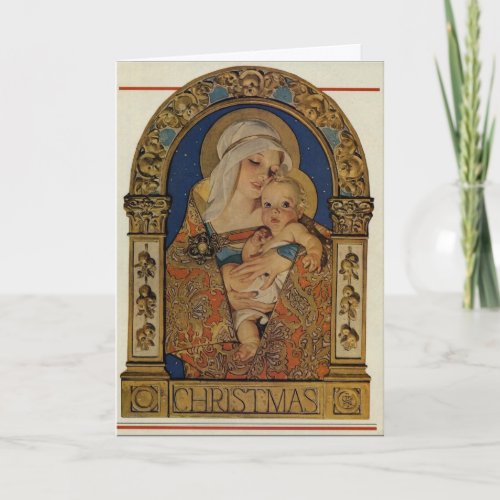 Madonna and Child Holiday Card