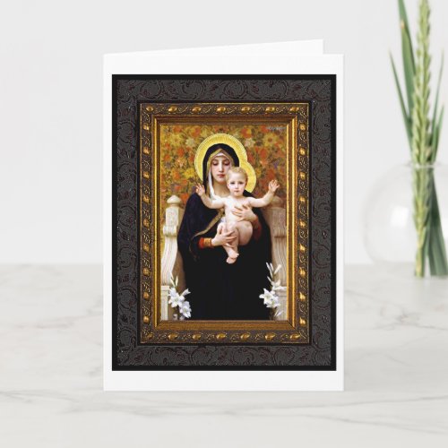 Madonna and Child Holiday Christmas Card