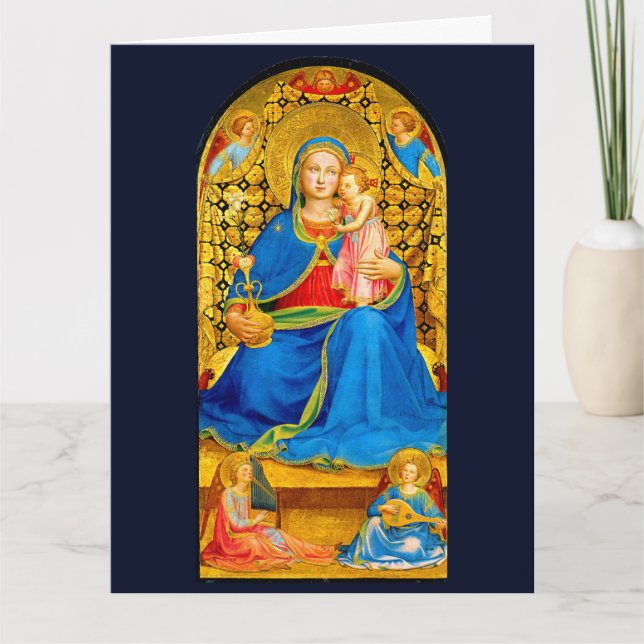 Madonna and Child Holiday Christmas Card (Front)