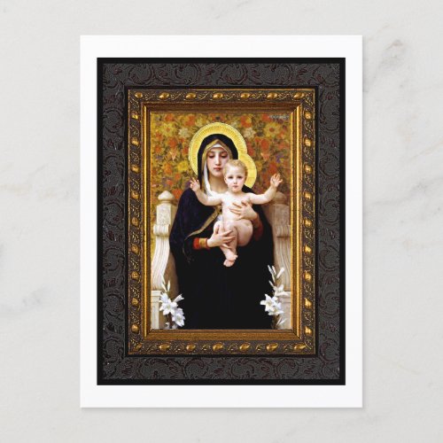 Madonna and Child Holiday Postcard