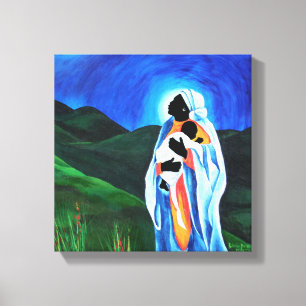 Madonna and child - Hope for the world 2008 Canvas Print