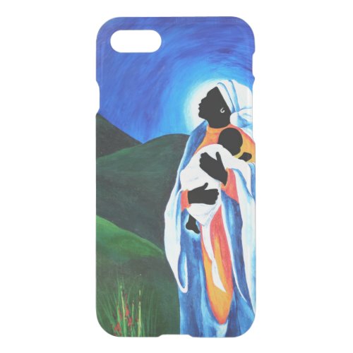 Madonna and child _ Hope for the world 2008 iPhone SE87 Case