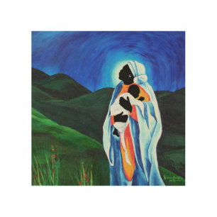 Madonna and child - Hope for the world 2008 Wood Wall Art