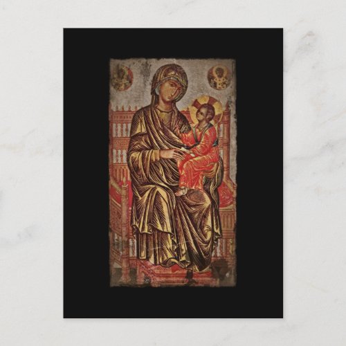 Madonna and Child Icon Postcard