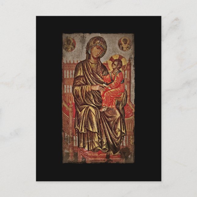 Madonna and Child Icon Postcard (Front)