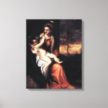 Madonna and Child In An Evening Landscape - Titian