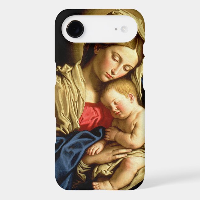 Madonna and Child Jesus - Sassoferrato Case-Mate iPhone Case (Back)