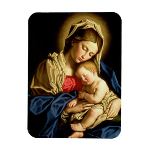 Madonna and Child Jesus - Sassoferrato Magnet