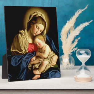 Madonna and Child Jesus - Sassoferrato Plaque