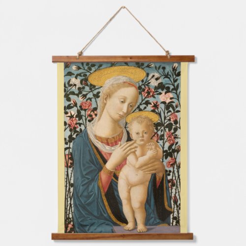 Madonna and Child Jesus Virgin Mary Vintage Art Hanging Tapestry