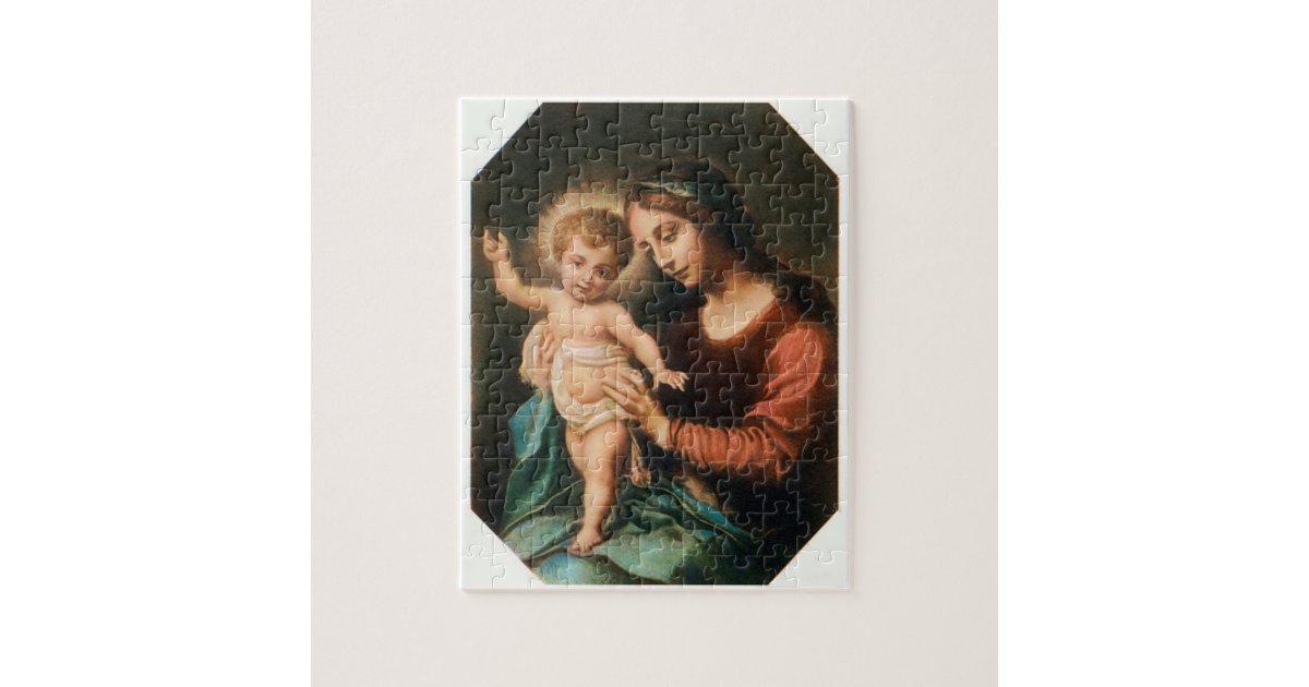 Madonna And Child Jigsaw Puzzle Zazzle
