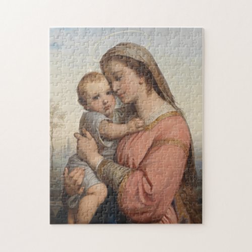 Madonna and Child Jigsaw Puzzle