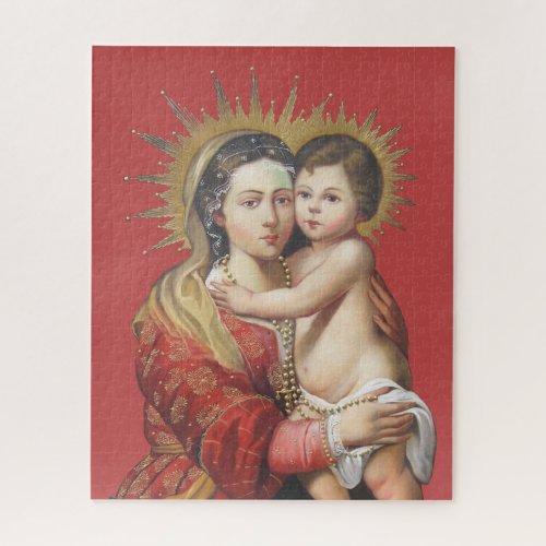 Madonna and Child Jigsaw Puzzle