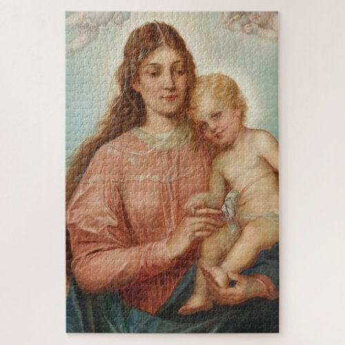 Madonna and Child Jigsaw Puzzle