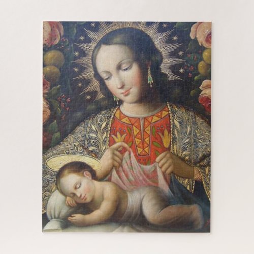 Madonna and Child Jigsaw Puzzle