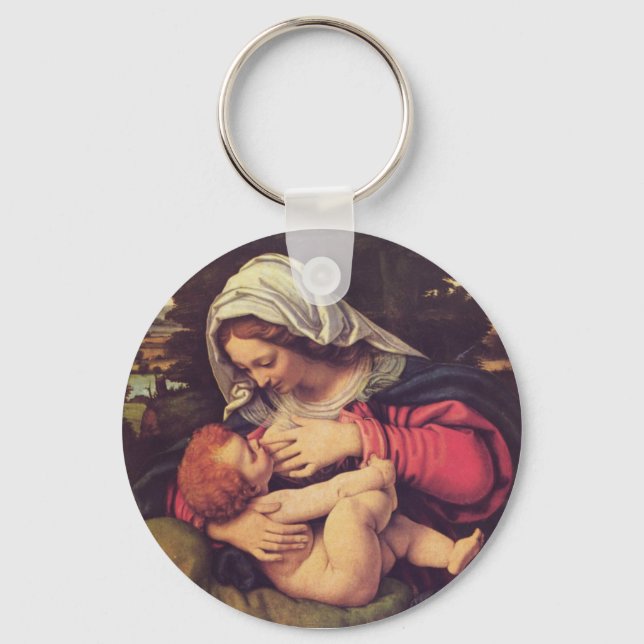 Madonna and Child Keychain (Front)