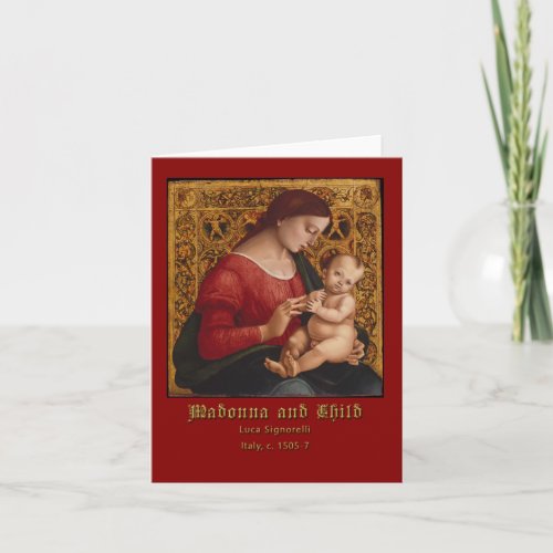 Madonna and Child Luca Signorelli Greeting Card