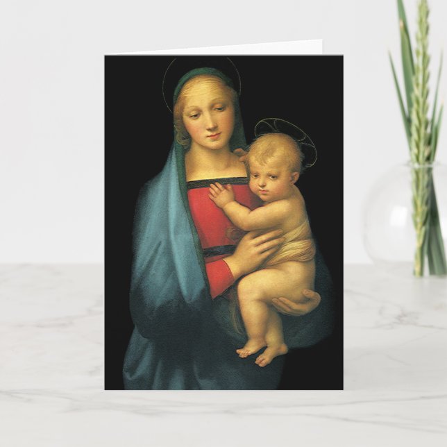 Madonna And Child, Madonna del Granduca by Raphael Card (Front)