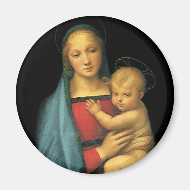 Madonna And Child, Madonna del Granduca by Raphael Magnet (Front)