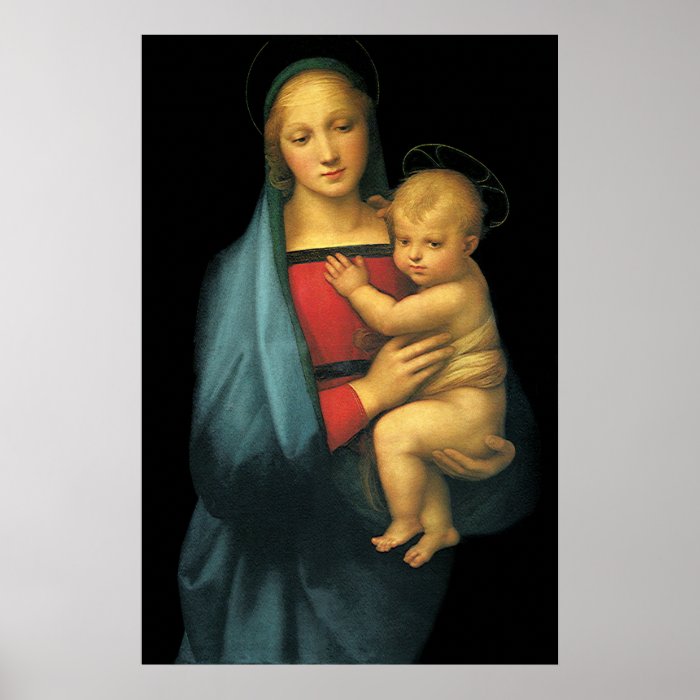 Madonna And Child, Madonna del Granduca by Raphael Print