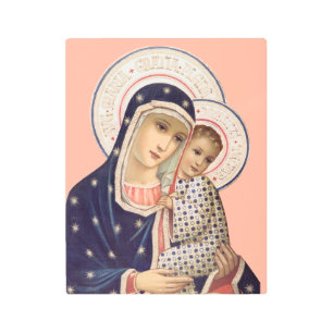 Madonna and Child Metal Print