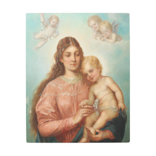 Madonna and Child Metal Print